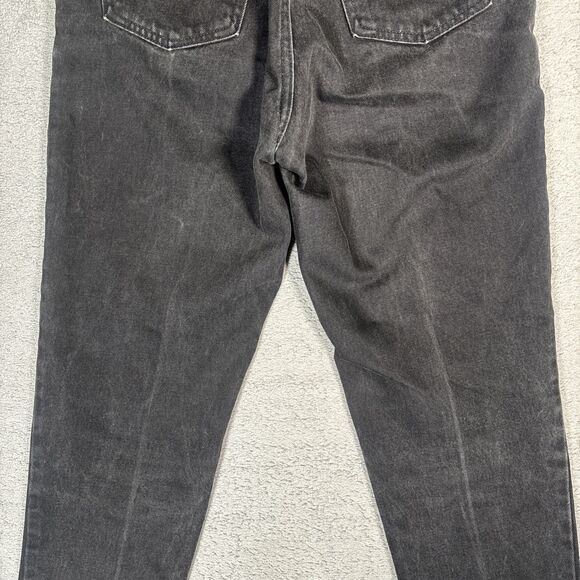 Vintage Levi’s Jeans Womens Sz 10 Short 15921 Tapered Fit Tapered Leg Black ‘96 - Picture 12 of 14